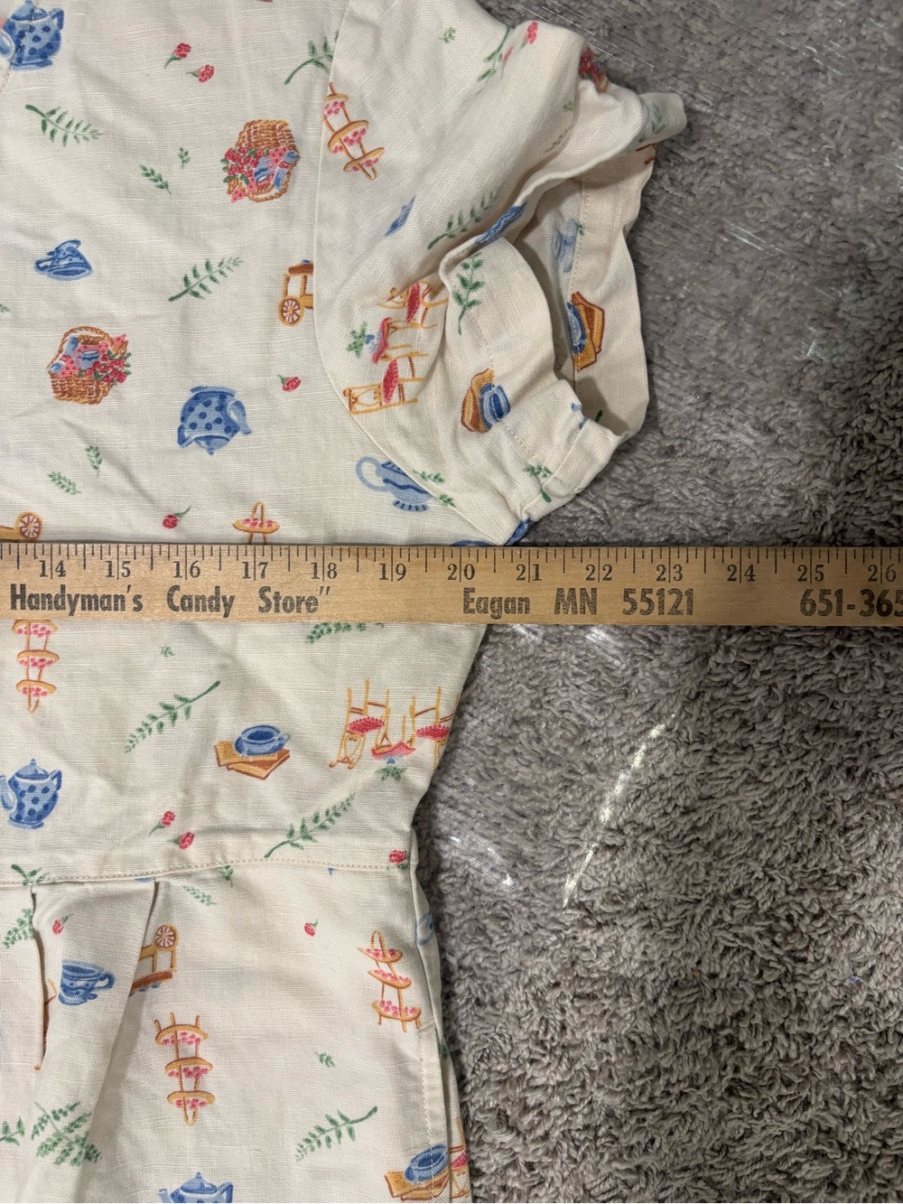 Lands' End 12 cottagecore print Dress, cotton/linen, costal grandma, Boho, retro - Picture 11 of 13